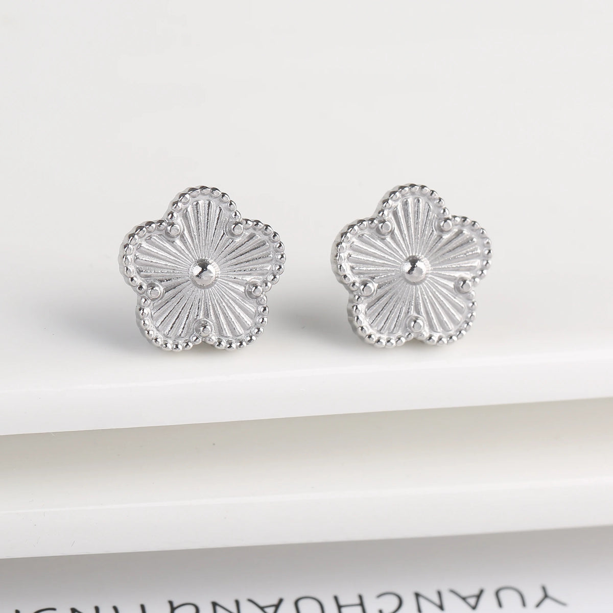 Clover Flower Adjustable Stainless Steel Bracelet