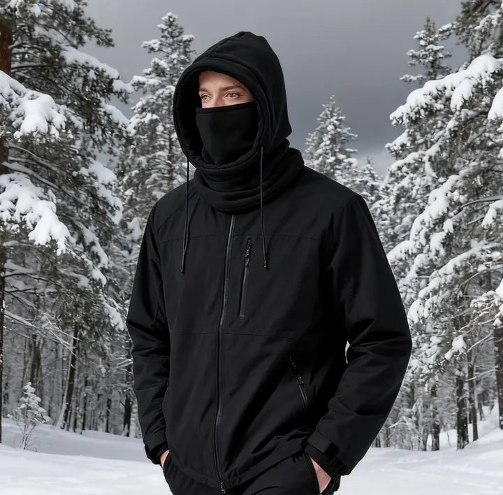 Winter Knit Balaclava Hood