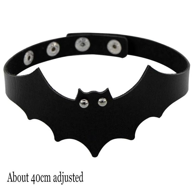 Black Gothic Heart Lock Spike Choker Necklace