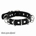 Black Gothic Heart Lock Spike Choker Necklace