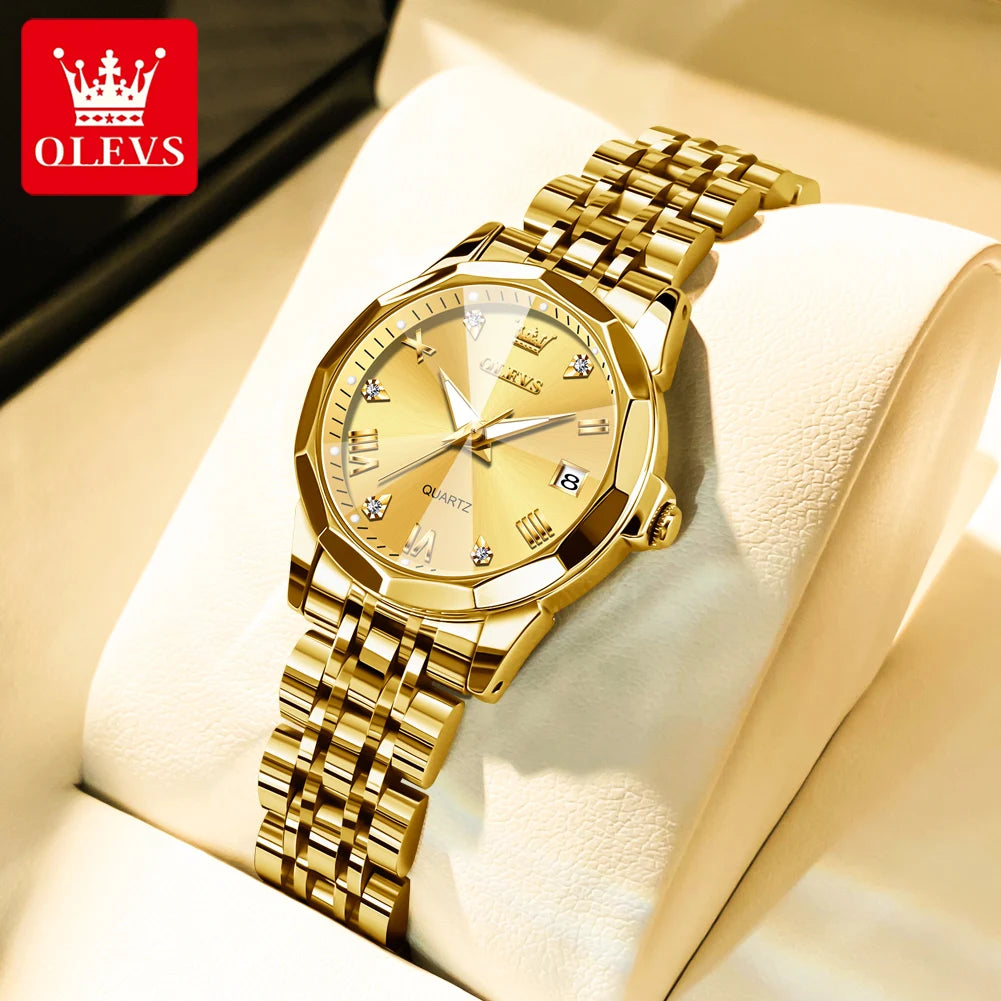 OLEVS 9931 Luxury Couple Quartz Watch