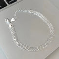 925 Sterling Silver Mesh Chain Bracelet – Elegant Design for Men & Women
