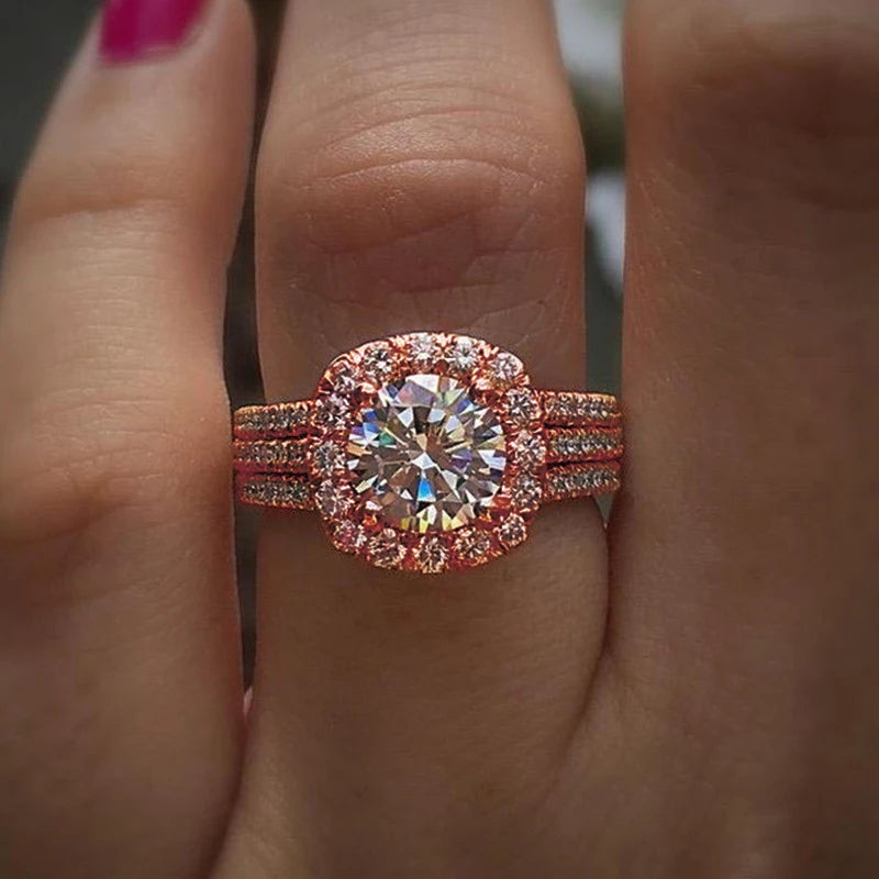 Elegant CZ Wedding Ring for Women