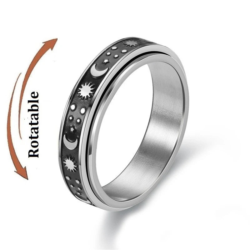 Stainless Steel Rotating Couple Spinner Rings
